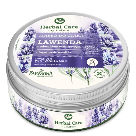 Masło do ciała Lawenda z mleczkiem waniliowym HERBAL CARE 200ml Masło do ciała Lawenda z mleczkiem waniliowym HERBAL CARE 200ml
