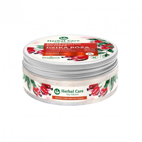 Herbal Care Suchy peeling do ciała DZIKA RÓŻA 220g Herbal Care Suchy peeling do ciała DZIKA RÓŻA 220g