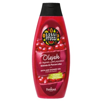 TUTTI FRUTTI Wiśnia & Porzeczka olejek do kąpieli i pod prysznic 425ml