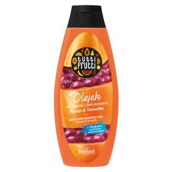 TUTTI FRUTTI Papaja & Tamarillo olejek do kąpieli i pod prysznic 425ml