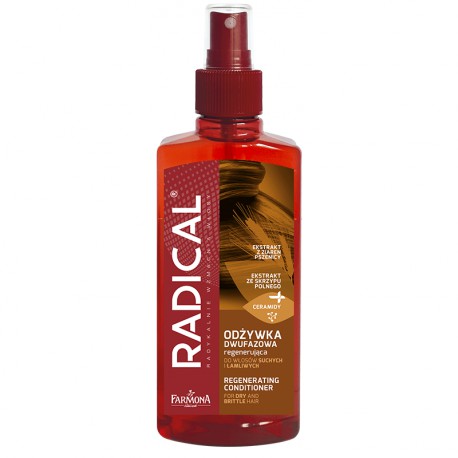 RADICAL Odżywka dwufazowa regenerująca do włosów suchych i łamliwych 200ml RADICAL Odżywka dwufazowa regenerująca do włosów suchych i łamliwych 200ml