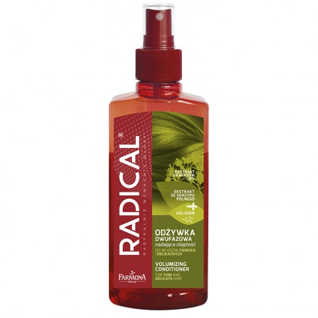 RADICAL Odżywka dwufazowa nadająca objętość do włosów cienkich i delikatnych 200ml RADICAL Odżywka dwufazowa nadająca objętość do włosów cienkich i delikatnych 200ml