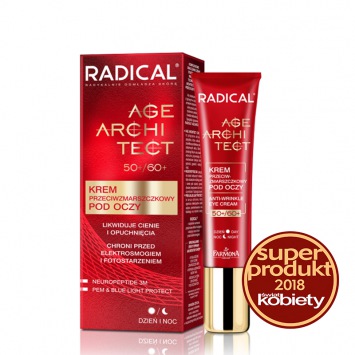 RADICAL® AGE ARCHITECT 50+/60+ Krem przeciwzmarszczkowy pod oczy likwidujący cienie i opuchnięcia, 15ml