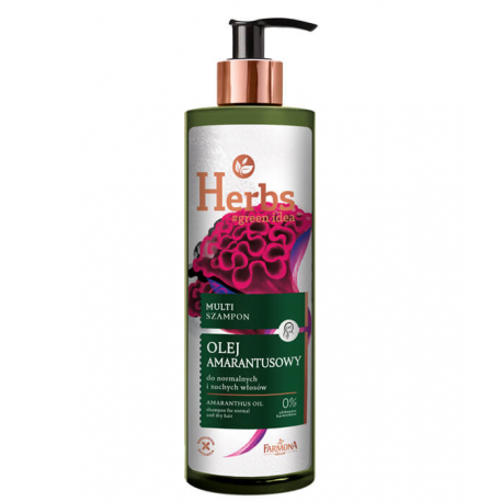 Herbs Multi szampon OLEJ AMARANTUSOWY, 400ml