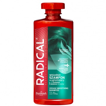 RADICAL Wegański szampon wygładzający do każdego rodzaju włosów 400ml