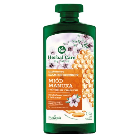 Herbal Care Odżywczy szampon rodzinny MIÓD MANUKA, 500ml Herbal Care Odżywczy szampon rodzinny MIÓD MANUKA, 500ml