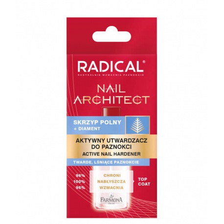 RADICAL Nail Architect Aktywny utwardzacz do paznokci 12ml RADICAL Nail Architect Aktywny utwardzacz do paznokci 12ml