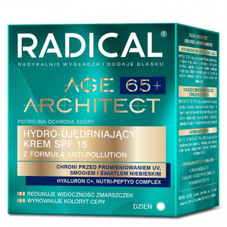 RADICAL® AGE ARCHITECT 65+ HYDRO-UJĘDRNIAJĄCY KREM SPF15 Z FORMUŁĄ ANTI-POLLUTION, NA DZIEŃ, 50ml RADICAL® AGE ARCHITECT 65+ HYDRO-UJĘDRNIAJĄCY KREM SPF15 Z FORMUŁĄ ANTI-POLLUTION, NA DZIEŃ, 50ml