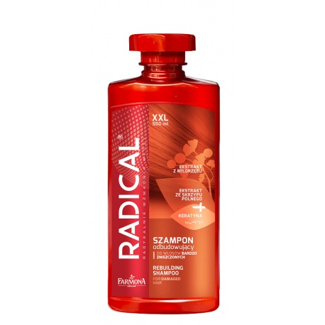 RADICAL Szampon odbudowujący do włosów bardzo zniszczonych 500ml RADICAL Szampon odbudowujący do włosów bardzo zniszczonych 500ml