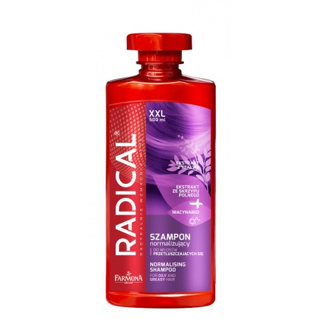 RADICAL Szampon normalizujący do włosów przetłuszczających się 500ml RADICAL Szampon normalizujący do włosów przetłuszczających się 500ml