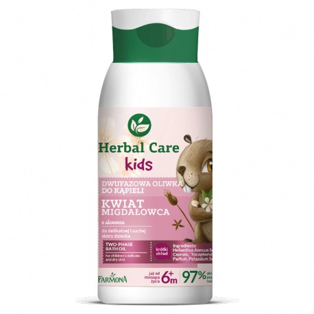 HERBAL CARE Kids Dwufazowa oliwka do kąpieli 300ml HERBAL CARE Kids Dwufazowa oliwka do kąpieli 300ml