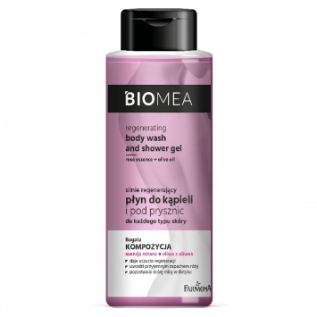 BIOMEA Regenerujący płyn do kąpieli i pod prysznic 500 ml (data ważności 31.01.24r)