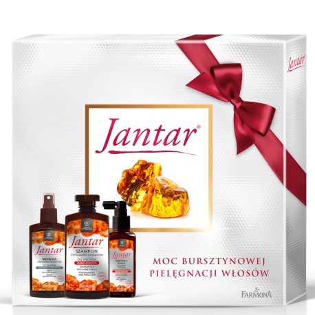 Zestaw Jantar do włosów zniszczonych  (szampon, odżywka, mgiełka)
