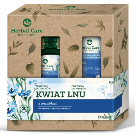 Zestaw Herbal Care pielęgnacja włosów Len (szampon, odżywka) Zestaw Herbal Care pielęgnacja włosów Len (szampon, odżywka)