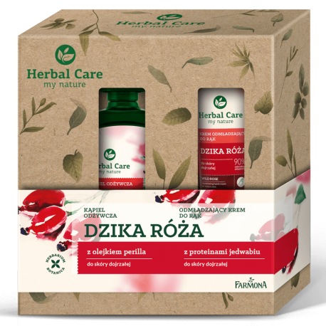 Zestaw Herbal Care pielęgnacja ciała Róża (płyn do kąpieli, krem do rąk) Zestaw Herbal Care pielęgnacja ciała Róża (płyn do kąpieli, krem do rąk)