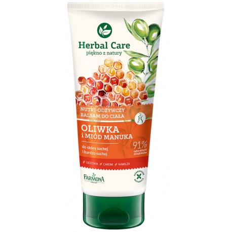 HERBAL CARE piękno z natury Balsam do ciała OLIWKA I MIÓD MANUKA 200 ml HERBAL CARE piękno z natury Balsam do ciała OLIWKA I MIÓD MANUKA 200 ml