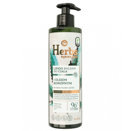 HERBS Lipido balsam do ciała z Olejem konopnym 400ml HERBS Lipido balsam do ciała z Olejem konopnym 400ml