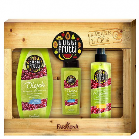 Zestaw Tutti Frutti Gruszka & Żurawina 3 elementy (olejek, peeling, mgiełka) Zestaw Tutti Frutti Gruszka & Żurawina 3 elementy (olejek, peeling, mgiełka)