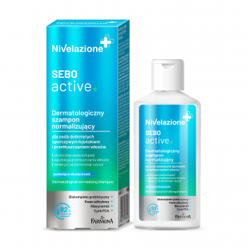NIVELAZIONE Dermatologiczny szampon normalizujący dla osób dotkniętych uporczywym łojotokiem i przetłuszczaniem włosów 100ml
