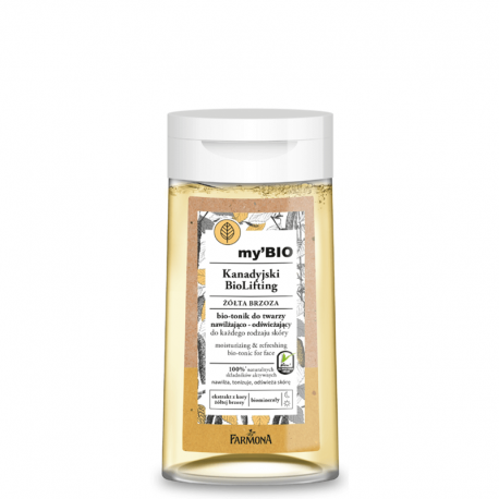 my'BIO ŻÓŁTA BRZOZA Kanadyjski BioLifting bio-tonik odświeżająco-nawilżający do twarzy 100ml my'BIO ŻÓŁTA BRZOZA Kanadyjski BioLifting bio-tonik odświeżająco-nawilżający do twarzy 100ml