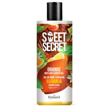 SWEET SECRET Orange żel do kąpieli i pod prysznic 500 ml (etykieta w wersji angielskiej)