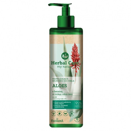 Herbal Care Nawilżające mleczko do ciała ALOES z betainą, 400ml