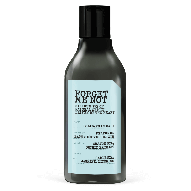 FORGET ME NOT HOLIDAYS IN BALI PERFUMED BATH & SHOWER ELIXIR